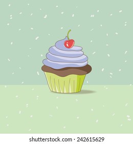 Hand-Drawn Cupcake