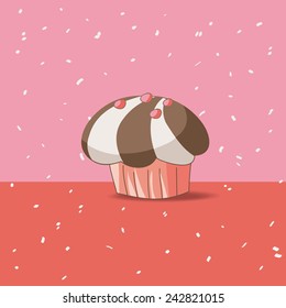 Hand-Drawn Cupcake