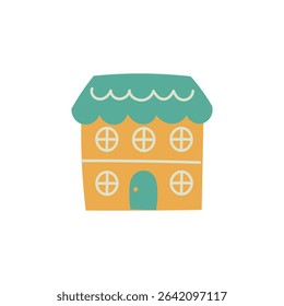 Hand-drawn cute and simple house illustration [Type C]