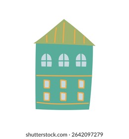 Hand-drawn cute and simple house illustration [Type G]
