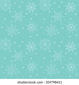 handdrawn cute snowflakes
