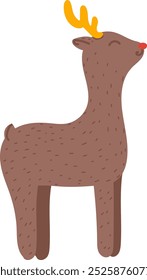 Ilustração de vetor de ícone de veado desenhado à mão
