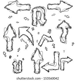 Hand-drawn design elements collection