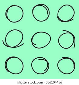 Hand-drawn design elements collection