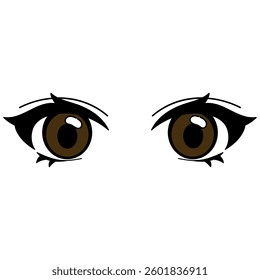 Hand-drawn design of normal-sized pupils, a healthy and beautiful vector material.