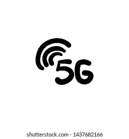 handdrawn doodle 5g illustration vector