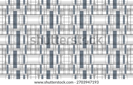 Hand-Drawn Doodle Abstract Geometric Pattern with Artistic Lines and Subtle Repetition