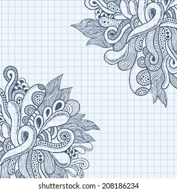 Hand-drawn doodle background