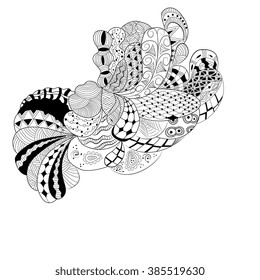 Hand-drawn  doodle  background.  Abstract doodle background isolated on white with space for text