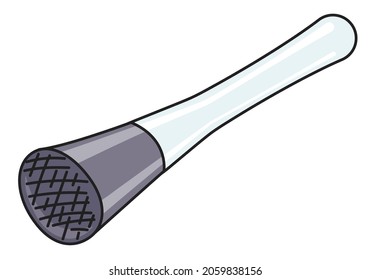 Imagen vectorial de herramienta accesoria de barra de lodo dibujada a mano. Para el menú del restaurante, diseño de sitio web de barman, ilustración de proceso de fabricación de cócteles, decoración de libros de cocteles, etc