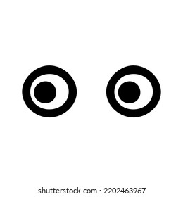 Handdrawn doodle eye icon. Vector sign symbol