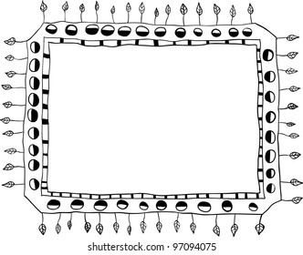 hand-drawn doodle frame