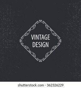 Hand-drawn doodle monogram. Vector design element. Flourish logo template.
,
