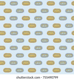 Hand-drawn doodle seamless birthday pattern. This pattern is suitable for printing on textiles, wrapping paper and so on.