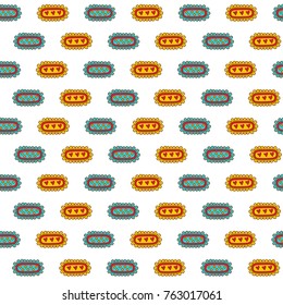 Hand-drawn doodle seamless birthday pattern. This pattern is suitable for printing on textiles, wrapping paper and so on.