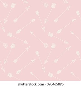 hand-drawn doodle seamless pattern with arrows