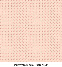 hand-drawn doodle seamless pattern with hearts