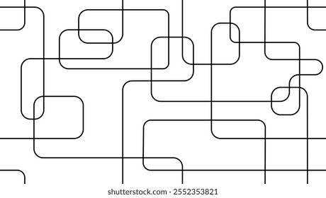 Padrão sem emenda de rabiscar desenhado à mão. Linhas finas. Rugosidade, opacidade e mapa de relevo.