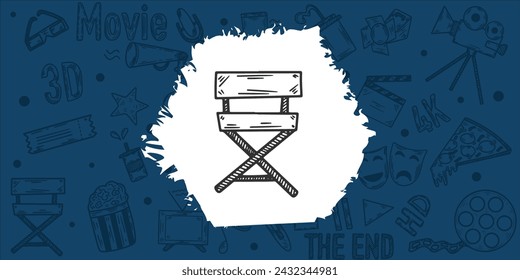 Handdrawn doodle and sketchy chair vector illustration 