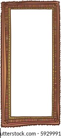 Hand-drawn doodle style picture frame. Line-art, childish drawing. Usable for card, poster, photo, web content, banner, social media.