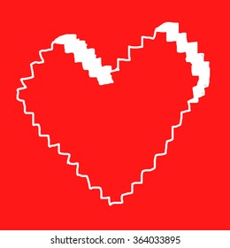 Hand-drawn doodle valentines postcard print with hearts lettering letters red. Design elements. Doodle hand drawn style illustration for greeting card, t-shirts and bags print, scrapbooking