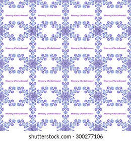 Hand-drawn doodles snowflake seamless in different colors. Zentangle mandala style. Vector illustration. Good idea for greeting cards, invitations, prints, textiles, tattoo.