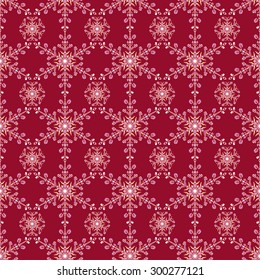 Hand-drawn doodles snowflake seamless in different colors. Zentangle mandala style. Vector illustration. Good idea for greeting cards, invitations, prints, textiles, tattoo.
