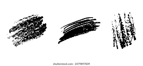 Hand-drawn doodles, strokes with wax chalk.