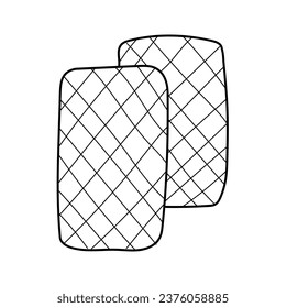 Hand-drawn doodle-style magical cards illustration for cards, posters, stickers, and professional design