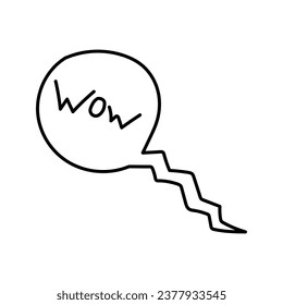 Hand-drawn doodle-style message and bubble element illustration for cards, posters, stickers, and professional design