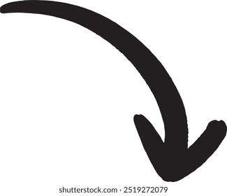 Hand-drawn Downward Arrow - Descent