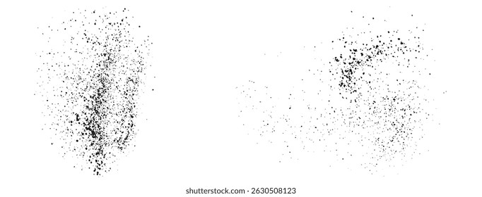 Dibujado a mano goteo de Vector negro grunge spray de fondo de sangre