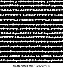 Handdrawn Dry Brush Seamless Strokes with Nodes Set