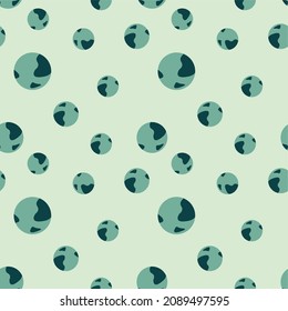 Ilustración de la tierra dibujada a mano. patrón impecable. se puede utilizar para relleno de patrones, textura superficial, papel envolvente, hoja de cama, cubierta, fondo.