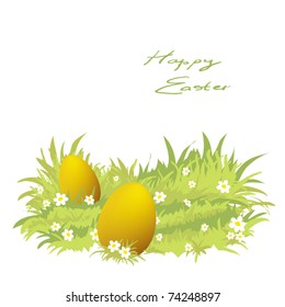 hand-drawn easter theme illustration