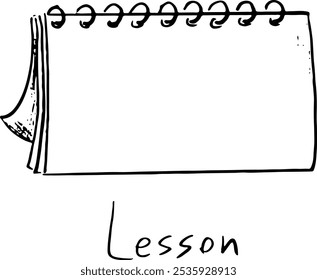 hand-drawn elements, children's school drawing, vector