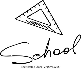 handgezeichnete Elemente, Kinderschulzeichnung, Vektorgrafik