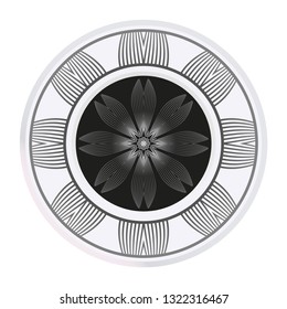 Hand-Drawn Ethnic Mandala. Circle Lace Ornament. Vector Illustration. For Coloring Book, Greeting Card, Invitation, Tattoo.
