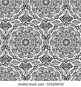 Handdrawn ethnic ornamental seamless pattern