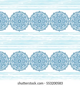 Handdrawn ethnic ornamental seamless pattern