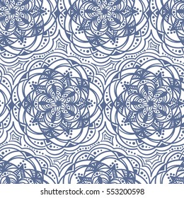 Handdrawn ethnic ornamental seamless pattern