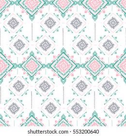Handdrawn ethnic ornamental seamless pattern