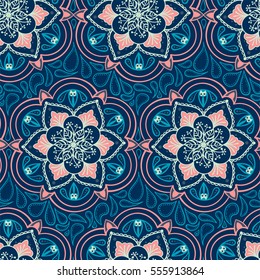 Handdrawn ethnic ornamental seamless pattern