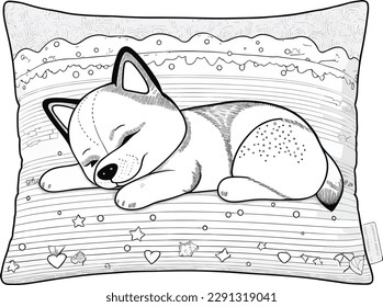hand-drawn fall coloring worksheet for kids and adultsa