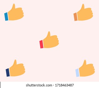 Dedo dibujado a mano en la parte superior de una clase con esposas de colores sobre un fondo blanco.