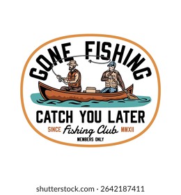 Hand-drawn fishing graphic. Vector fish illustration. Perfect for t-shirt prints, posters, stickers, and other uses.