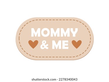 Hand-drawn flat trendy cartoon label
