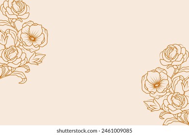 Handdrawn floral background vector ilustration
