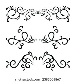 Handgezeichnete Blumendekorationselemente, Blumenrahmen, Blumenrahmen