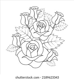 A hand-drawn floral pattern created for a series of graphics for a feminine and unexpected brand.